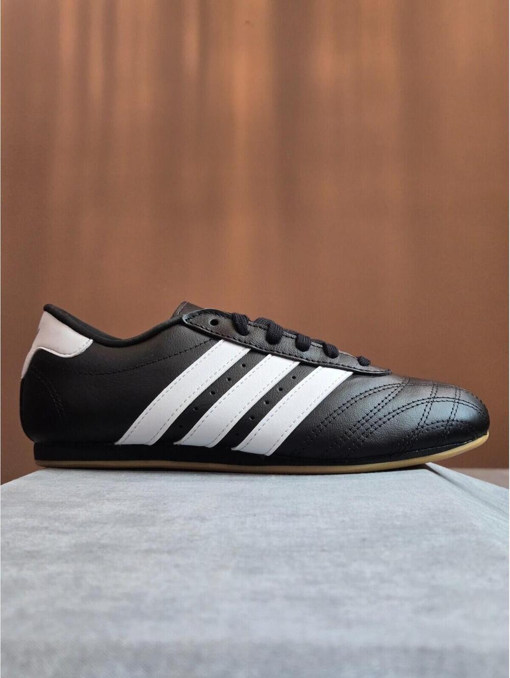 adidas Taekwondo Core Black Cloud White Gum Bottom JR6807 Size 4.5Y 5.5W